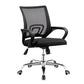Silla de oficina giratoria contemporánea, escritorio de microfibra, silla con respaldo medio
