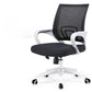 Silla de oficina giratoria contemporánea, escritorio de microfibra, silla con respaldo medio