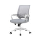 Silla de oficina giratoria contemporánea, escritorio de microfibra, silla con respaldo medio