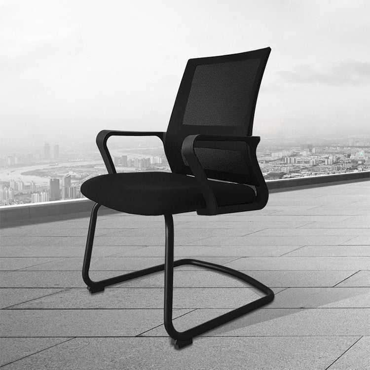 Modern Breathable AirGrid Arm Chair Microfiber Desk Mid Back Chair Clearhalo 'furn' 'furn_office_chair' 'Furniture' 'Office Chairs' 'Office Furniture' 'office_chair' 6388505