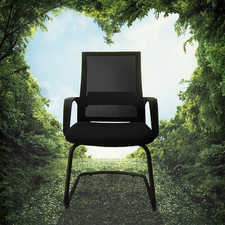 Modern Breathable AirGrid Arm Chair Microfiber Desk Mid Back Chair Clearhalo 'furn' 'furn_office_chair' 'Furniture' 'Office Chairs' 'Office Furniture' 'office_chair' 6388506