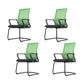 Modern Breathable AirGrid Arm Chair Microfiber Desk Mid Back Chair Green 4 Piece Set Clearhalo 'furn' 'furn_office_chair' 'Furniture' 'Office Chairs' 'Office Furniture' 'office_chair' 6388516