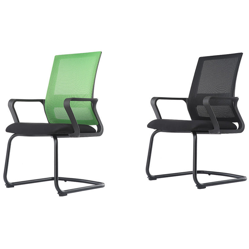 Modern Breathable AirGrid Arm Chair Microfiber Desk Mid Back Chair Clearhalo 'furn' 'furn_office_chair' 'Furniture' 'Office Chairs' 'Office Furniture' 'office_chair' 6388518