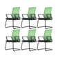 Modern Breathable AirGrid Arm Chair Microfiber Desk Mid Back Chair Green 6 Piece Set Clearhalo 'furn' 'furn_office_chair' 'Furniture' 'Office Chairs' 'Office Furniture' 'office_chair' 6388519