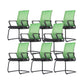 Modern Breathable AirGrid Arm Chair Microfiber Desk Mid Back Chair Green 8 Piece Set Clearhalo 'furn' 'furn_office_chair' 'Furniture' 'Office Chairs' 'Office Furniture' 'office_chair' 6388520
