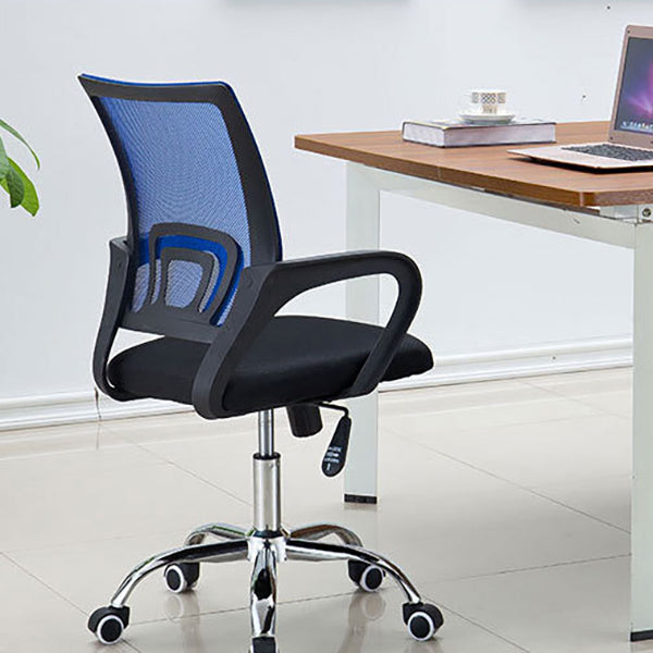 Modern Breathable AirGrid Swivel Chair Microfiber Desk Mid Back Chair Clearhalo 'furn' 'furn_office_chair' 'Furniture' 'Office Chairs' 'Office Furniture' 'office_chair' 6388532