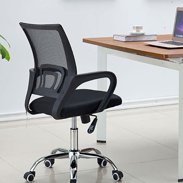 Modern Breathable AirGrid Swivel Chair Microfiber Desk Mid Back Chair Clearhalo 'furn' 'furn_office_chair' 'Furniture' 'Office Chairs' 'Office Furniture' 'office_chair' 6388534