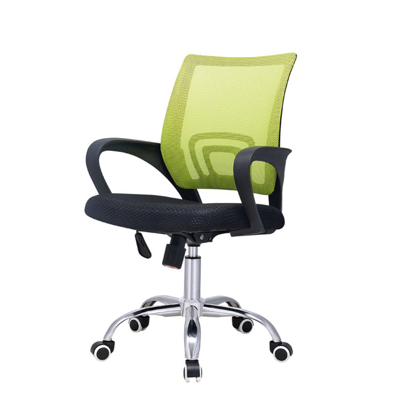 Modern Breathable AirGrid Swivel Chair Microfiber Desk Mid Back Chair Clearhalo 'furn' 'furn_office_chair' 'Furniture' 'Office Chairs' 'Office Furniture' 'office_chair' 6388538