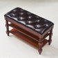 18.9" Wide Traditional Bench Cushioned Entryway and Bedroom Bench Dark Brown Clearhalo 'Benches' 'Chairs & Seating' 'furn' 'furn_benches' 'Furniture' 'Living Room Furniture' 6388700