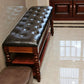 18.9" Wide Traditional Bench Cushioned Entryway and Bedroom Bench Clearhalo 'Benches' 'Chairs & Seating' 'furn' 'furn_benches' 'Furniture' 'Living Room Furniture' 6388714