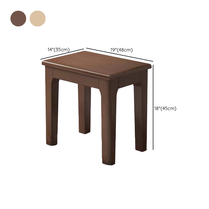 13.8" Wide Contemporary Seating Bench Solid Wood Rubberwood Bench Clearhalo 'Benches' 'Chairs & Seating' 'furn' 'furn_benches' 'Furniture' 'Living Room Furniture' 6388742