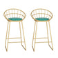 Free Form Pub-Set, 1/2/3-teiliges Bartisch- und Hocker-Set aus Metall und Samt