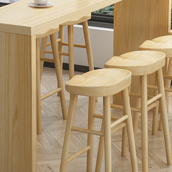 1/2/5/9-teiliges Barhocker- und Tischset aus massivem Holz für Pub-Esszimmer