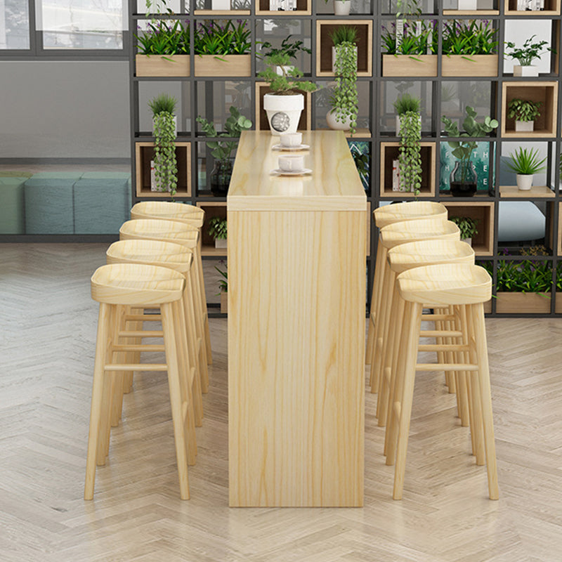 1/2/5/9-teiliges Barhocker- und Tischset aus massivem Holz für Pub-Esszimmer