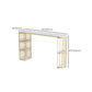 Metal Pub Set 1/3/4 Pcs Rectangle Bar Table with Stone Top and Upholstered Bar Stools Clearhalo 'Bar Furniture' 'furn' 'furn_home_bar_bar_sets' 'Furniture' 'Home Bars & Bar Sets' 'home_bar_bar_sets' 'Kitchen & Dining Furniture' 6389026