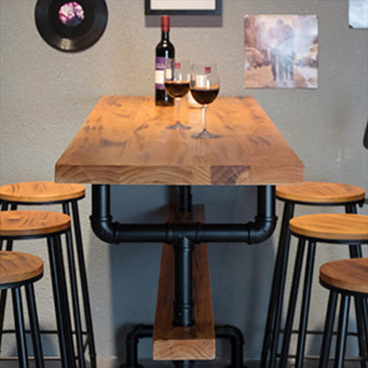 1/4/7 stuks balktafel set industriële rechthoekige pub eetkamerset