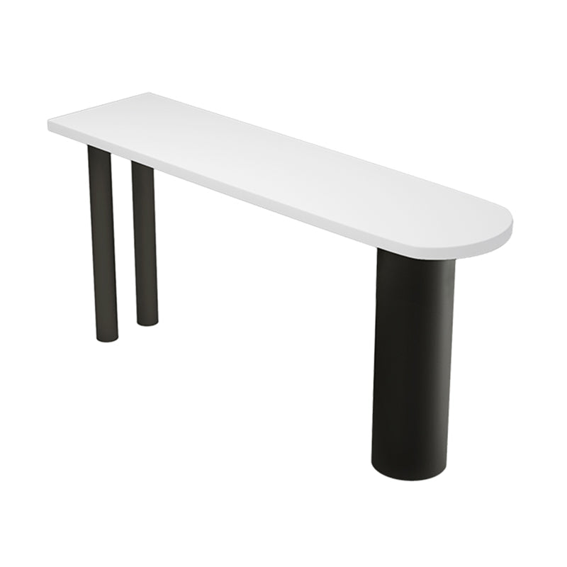Juego de mesa de bar blanca contemporánea, mesa de bar con tapa de piedra de 1/3/5 piezas y taburetes de cuero