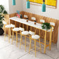 1/5/9 Piezas Taburete de barra y mesa Rectangular Pub Juego de mesa