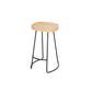 Wood Rectangle Bar Table with High Metal Stools Industrial 1/2/7 Pieces Bar Table Set