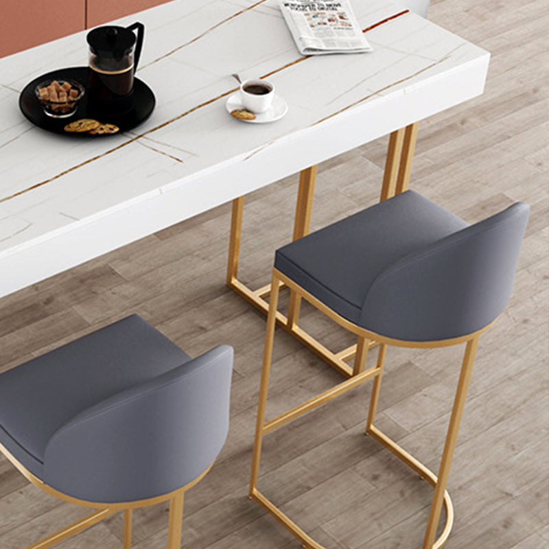 Glam 1/3/4 Stück Stange Tisch Set Rechteckstange mit Metallhöfen