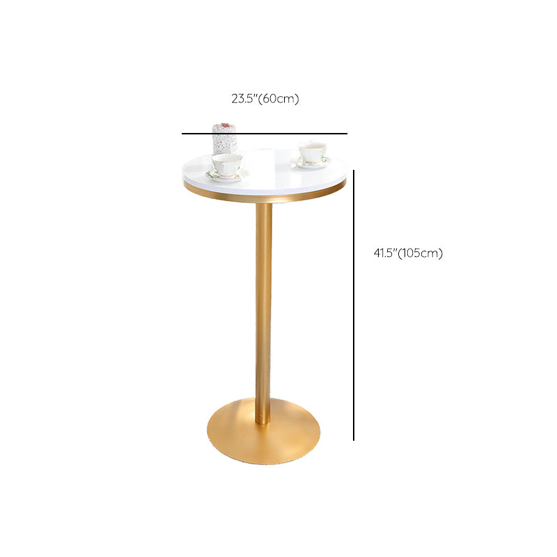 1/3 Pieces Bar Stool and Table Modern Style Round Pub Table Set