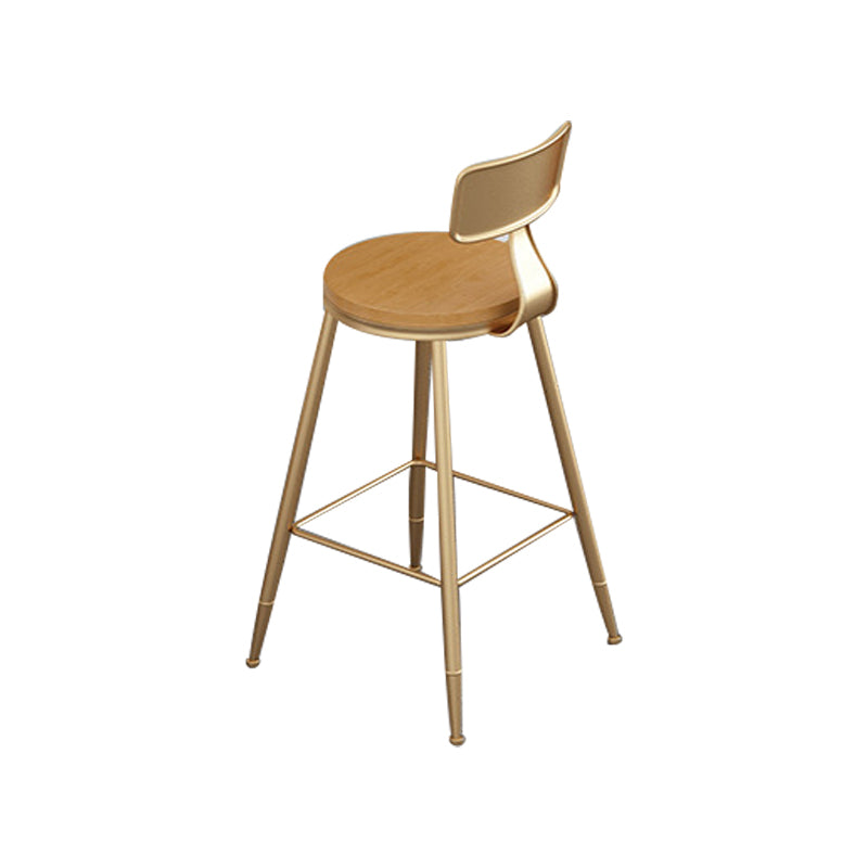 1/5 Pieces Bar Stool and Table Set Solid Wood Pub Dining Set Gold 30"H Stool (Single) Clearhalo 'Bar Furniture' 'furn' 'furn_home_bar_bar_sets' 'Furniture' 'Home Bars & Bar Sets' 'home_bar_bar_sets' 'Kitchen & Dining Furniture' 6389248