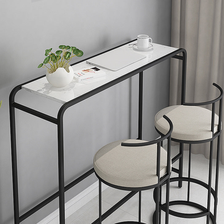 Industrial Pub Dining Set 1/3 Pieces Rectangular Table and Stool Clearhalo 'Bar Furniture' 'furn' 'furn_home_bar_bar_sets' 'Furniture' 'Home Bars & Bar Sets' 'home_bar_bar_sets' 'Kitchen & Dining Furniture' 6389270