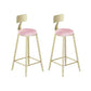 1/2/3 Pieces Pub Dining Set Modern Rectangular Bar Stool and Table Set Gold Pink 29.5"H Stool (Set of 2) Clearhalo 'Bar Furniture' 'furn' 'furn_home_bar_bar_sets' 'Furniture' 'Home Bars & Bar Sets' 'home_bar_bar_sets' 'Kitchen & Dining Furniture' 6389302