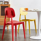 Contemporary Kitchen Dining Side Chair Open Back Plastic Chair