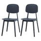 Contemporary Kitchen Dining Side Chair Open Back Plastic Chair