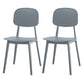 Contemporary Kitchen Dining Side Chair Open Back Plastic Chair