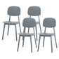 Contemporary Kitchen Dining Side Chair Open Back Plastic Chair