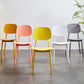 Contemporary Kitchen Dining Side Chair Open Back Plastic Chair