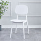 Contemporary Kitchen Dining Side Chair Open Back Plastic Chair