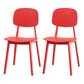 Contemporary Kitchen Dining Side Chair Open Back Plastic Chair