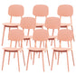 Contemporary Kitchen Dining Side Chair Open Back Plastic Chair