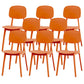Contemporary Kitchen Dining Side Chair Open Back Plastic Chair