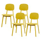 Contemporary Kitchen Dining Side Chair Open Back Plastic Chair