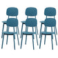 Contemporary Kitchen Dining Side Chair Open Back Plastic Chair