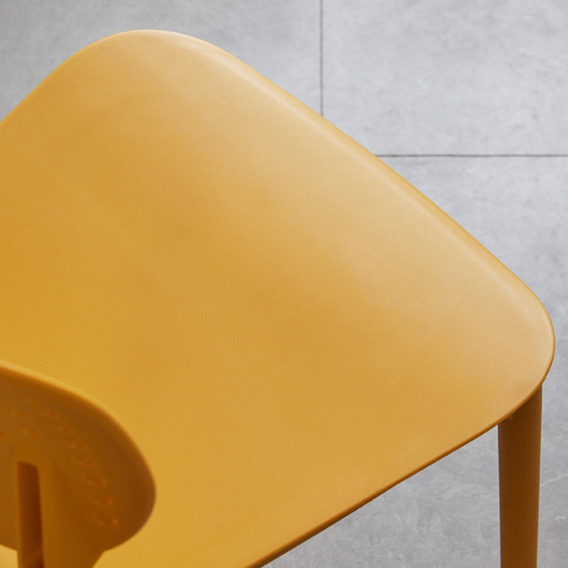 モダンホームキッチンチェアオープンバックプラスチック製ダイニングサイドチェア