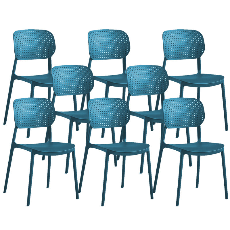 モダンホームキッチンチェアオープンバックプラスチック製ダイニングサイドチェア