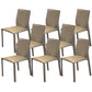 Home Dining Room Side Chair Faux Leather Armless Dining Chairs