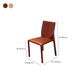 Home Dining Room Side Chair Faux Leather Armless Dining Chairs