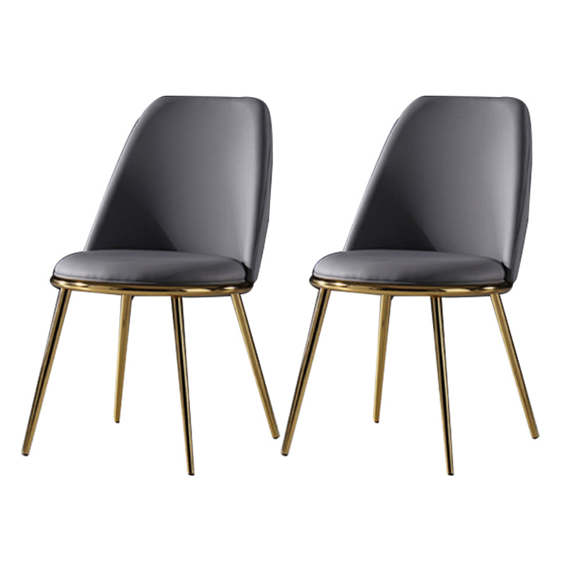 Sedia laterale in stile glam sedia da pranzo srofida senza braccio per sala da pranzo