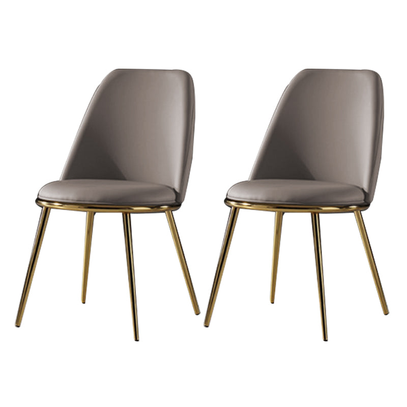 Sedia laterale in stile glam sedia da pranzo srofida senza braccio per sala da pranzo