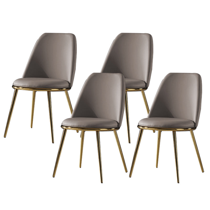 Sedia laterale in stile glam sedia da pranzo srofida senza braccio per sala da pranzo