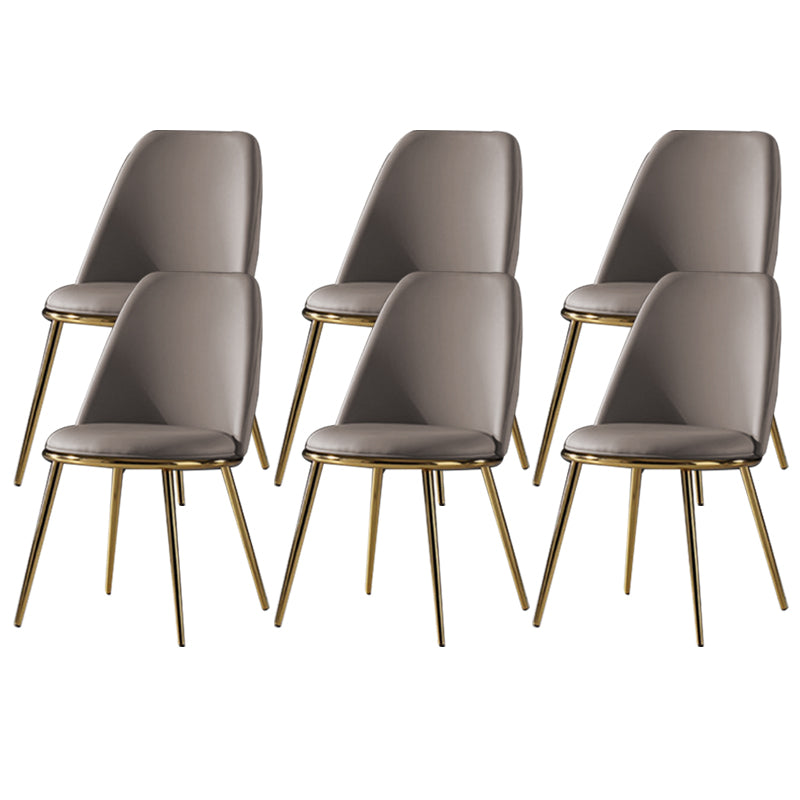 Sedia laterale in stile glam sedia da pranzo srofida senza braccio per sala da pranzo