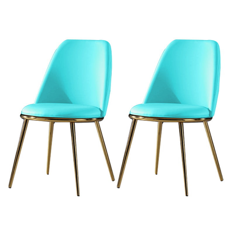 Sedia laterale in stile glam sedia da pranzo srofida senza braccio per sala da pranzo