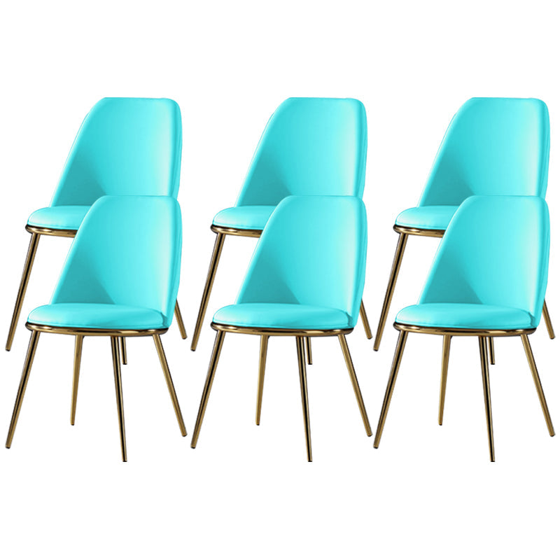 Sedia laterale in stile glam sedia da pranzo srofida senza braccio per sala da pranzo