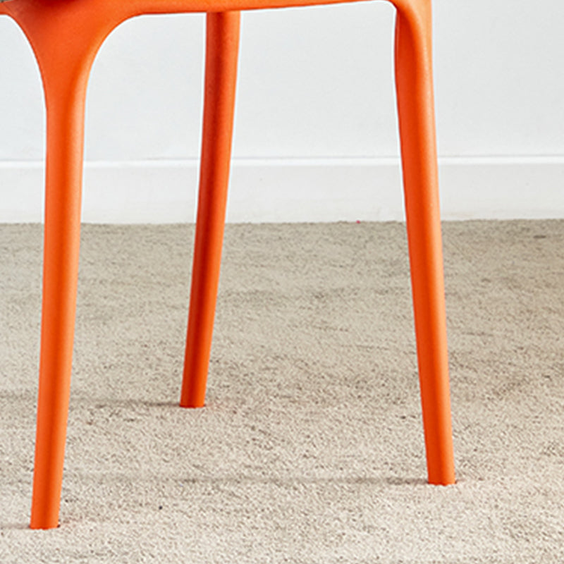 Sedie da pranzo contemporanea aperta sedia laterale senza braccio di plastica